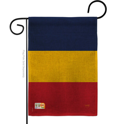 Polyester 2 côtés 18,5 x 13 po tchad drapeau de jardin