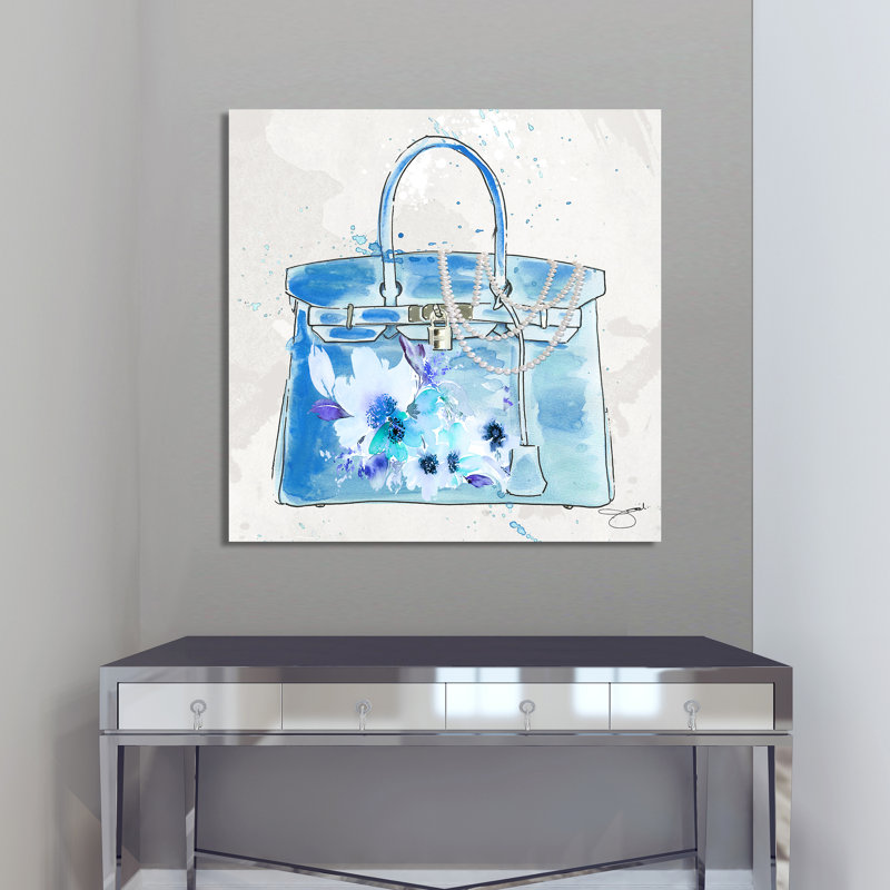 «Feeling Blue», impression, Encadrement argenté, H 19,5 po x l 19,5 po x P 1 po