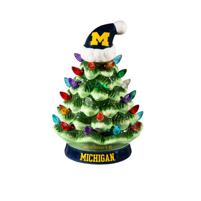 Maclachlan 8" NCAA Ceramic Tabletop Christmas Tree