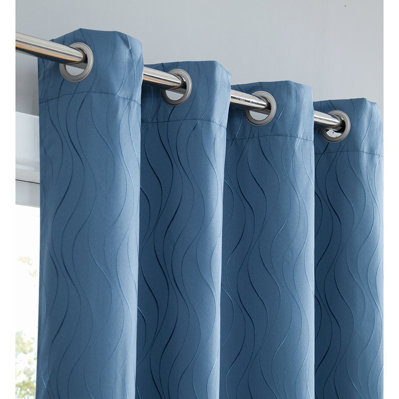 Farnham Curtain Pair, 50" W x 96" L, Charcoal