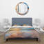 Ensemble de housse de couette nautique Glorious Sunset Breaking Waves By The Shore - Polyester en microfibre-66399627