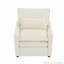 Fauteuil d'appoint moderne à une place avec coussin double couche et poches de rangement latérales-129593130-129593131