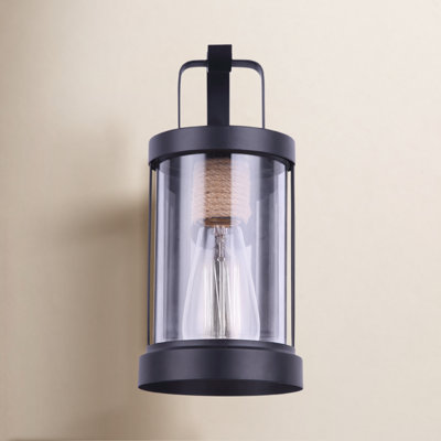 Aisa Black 1 - Bulb 11.5'' H Outdoor Wall Lantern