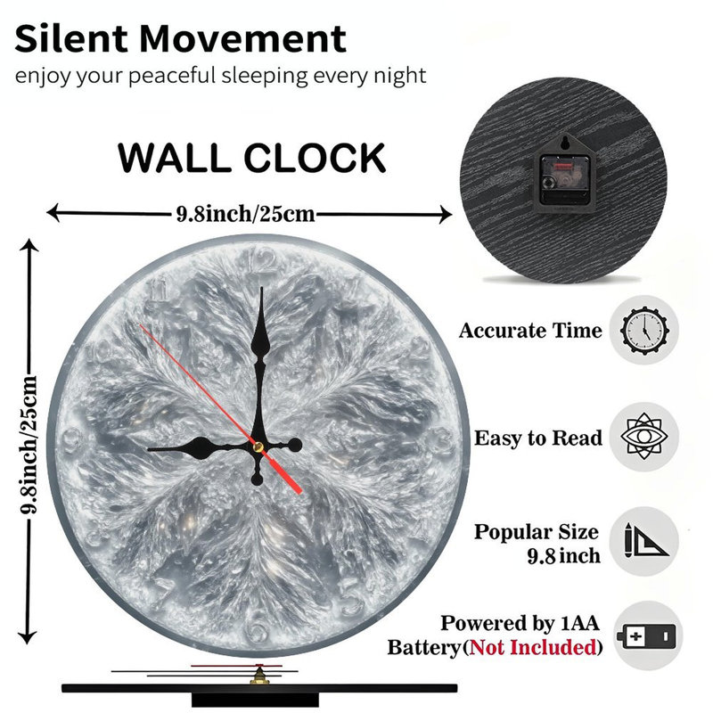 Horloge-Face-avec-Aurore-Hiver-Forêt