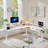 75" L-shaped Electric Standing Desk With Smart Hub & Height-adjustable Design-1608203064