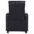Black Upholstered Push-Back With Recliner Function