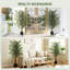 Ficus artificiel de 4,3 pi pour la décoration intérieure