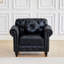Chaise d'appoint en similicuir avec coussin-235384892
