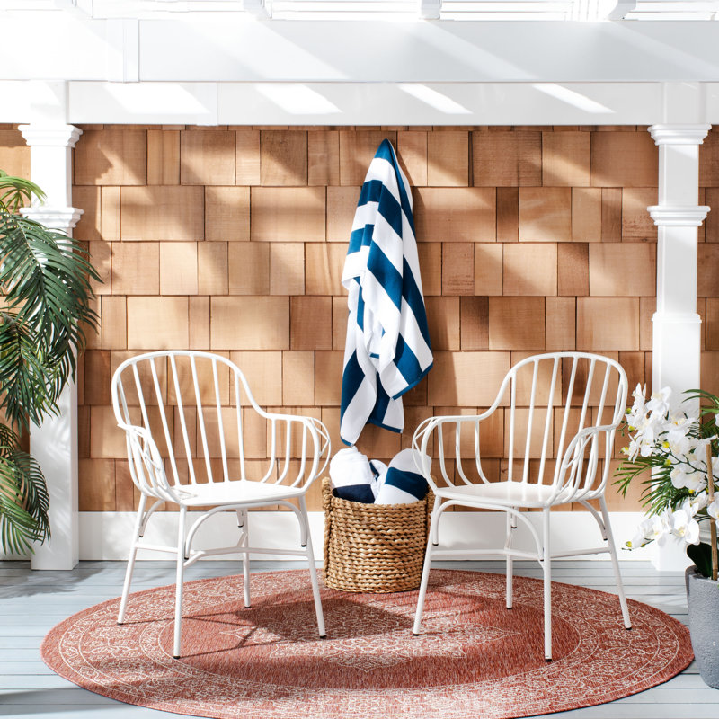 Tucker Outdoor Dining Armchair, Matte White