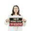 «I Had My Patience Tested I'm’Native», panneau en aluminium de 10 po x 14 po