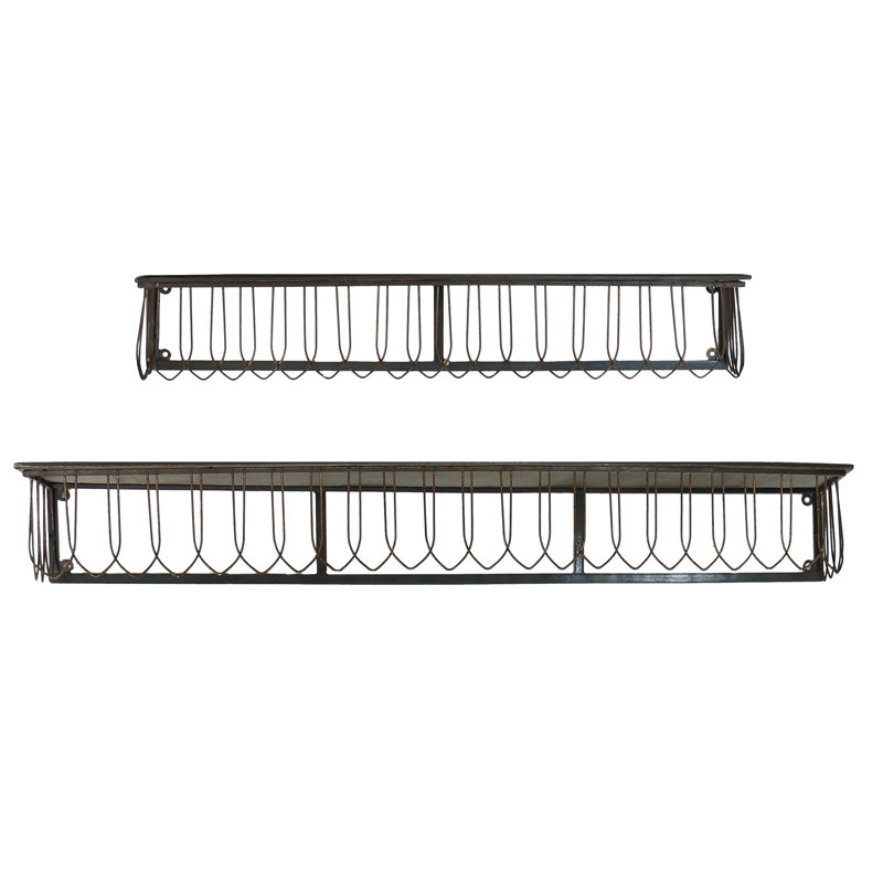 Ensemble de 2 tablettes en métal