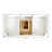 43'' Single Bathroom Vanity with Carrara Marble Top-85364379