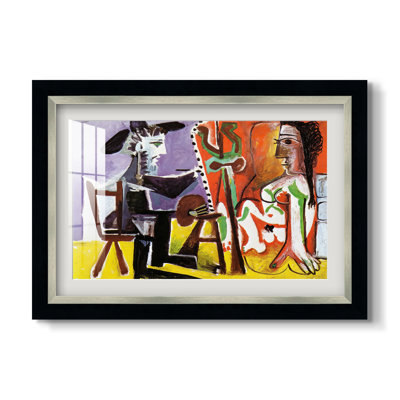 Le Peintre et son Modèle, 1963 - Pablo Picasso - Reproduction encadrée sur mesure