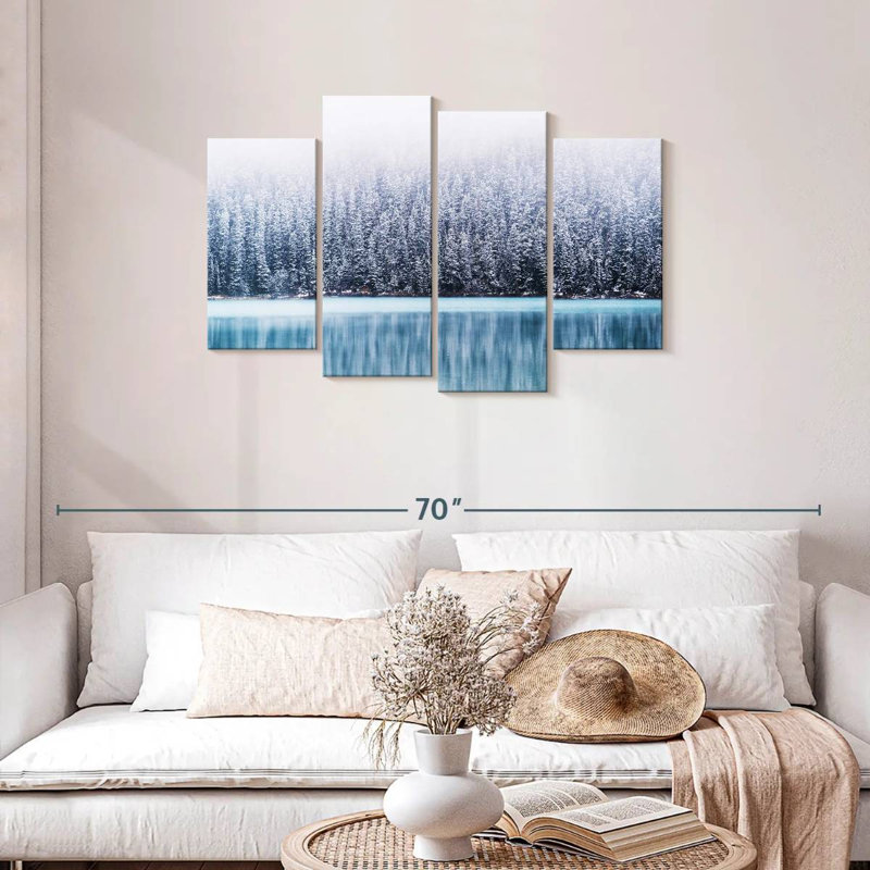 Alvord Lake Louise en hiver, H 27 po x l 43 po