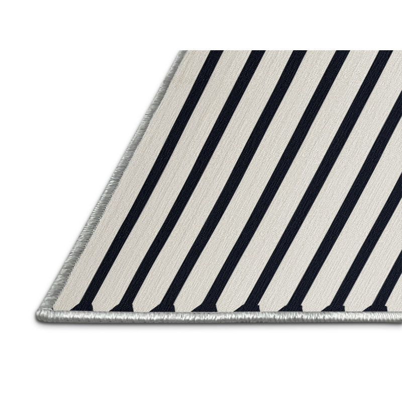 Washable Picket Fence Farm Area Rug, Rectangle 7' x 9'