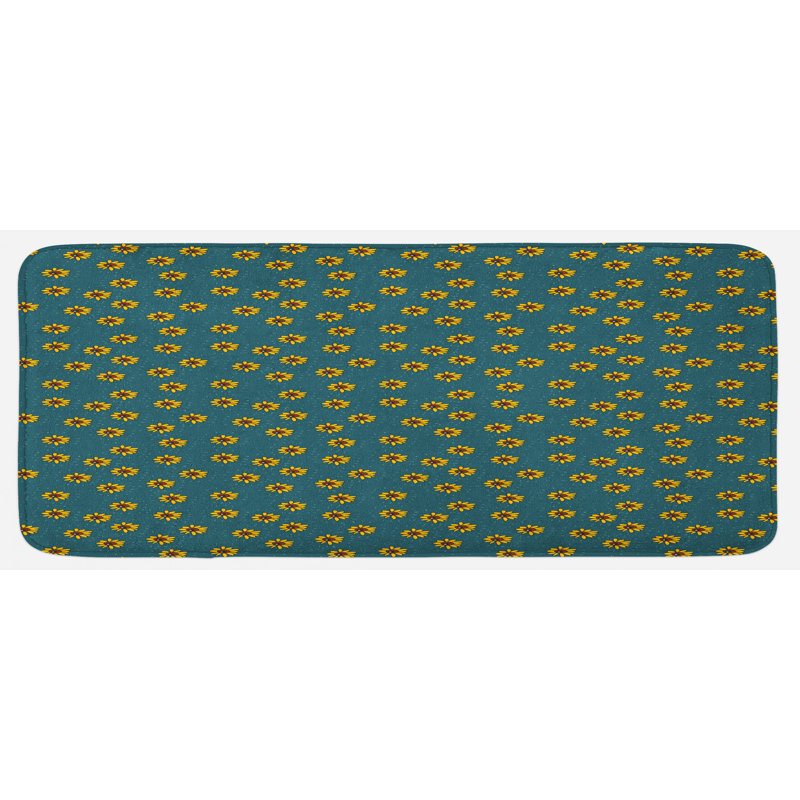 Tapis de cuisine tournesol