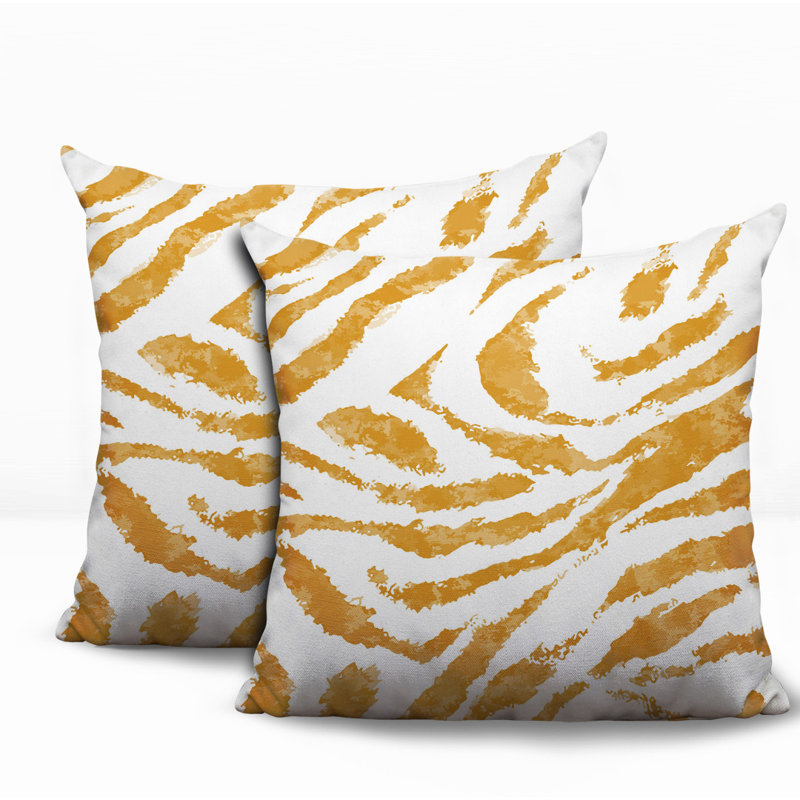 Oreiller réversible intérieur / extérieur Seppo, 16x16, Yellow