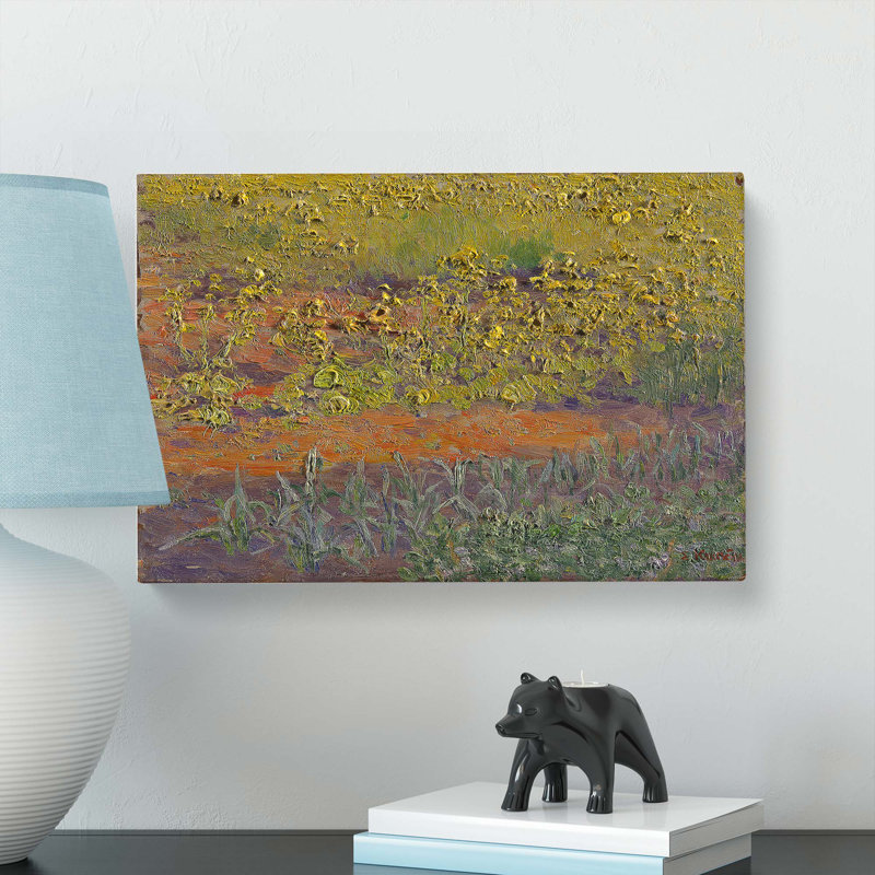 Rapeseed Field by Kuroda Seiki - Wrapped Canvas, 35cm H x 50cm W x 3cm D