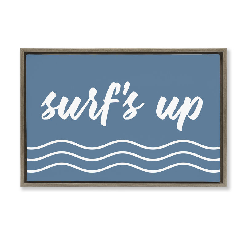 Toile flottante encadrée par Blue Surf's, Cadre flottant orme Montalcino, H 21 po x l 31 po