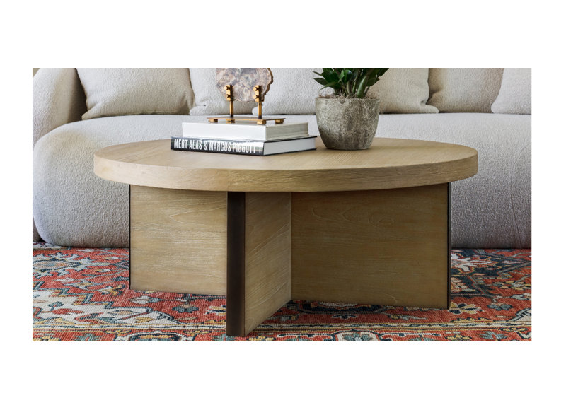 Zuma Solid Wood Round Coffee Table
