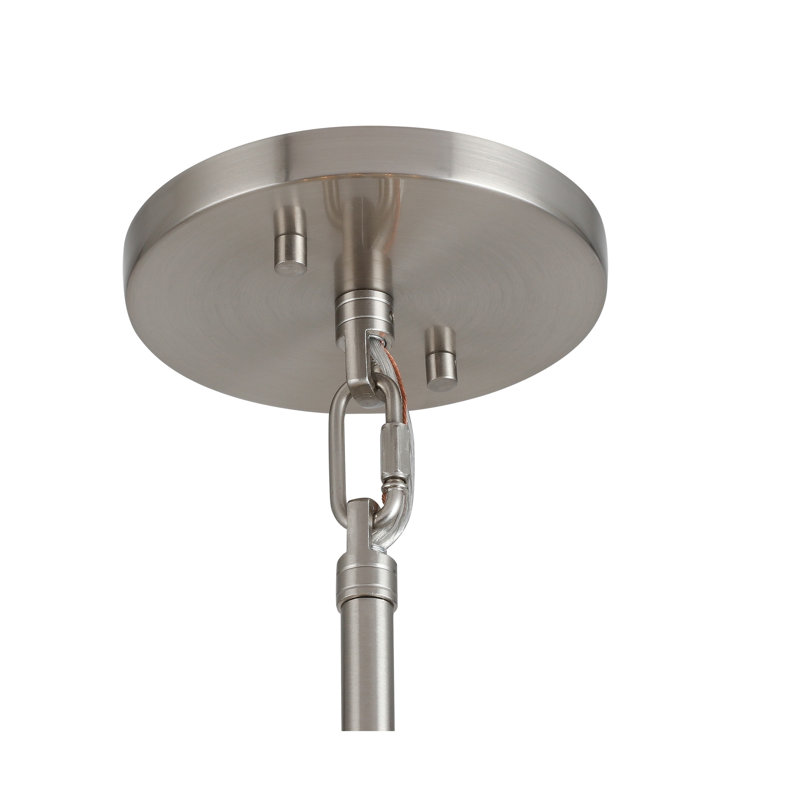 Middleborough 6 - Light Sputnik Sphere Chandelier, Satin Nickel