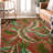Braggs Washable Floral Indoor / Outdoor Rug-1556339250