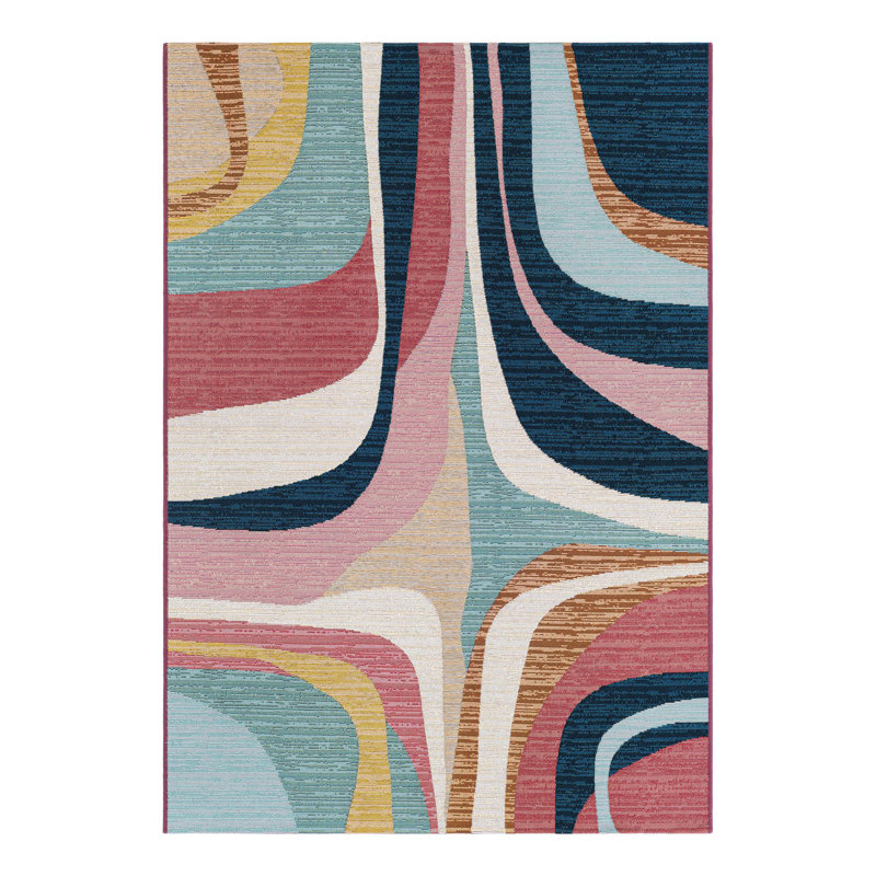 Slate Hower Indoor/Outdoor Area Rug, Rectangle 4'1" x 6'1"