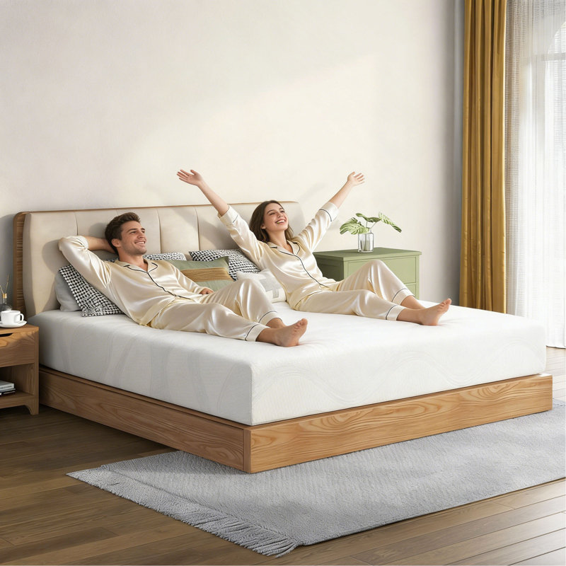King Size Memory Foam Mattress,12 Inch Bed Mattress,with Cooling Green Tea Gel, CertiPUR-US Certified,White, King, 12"