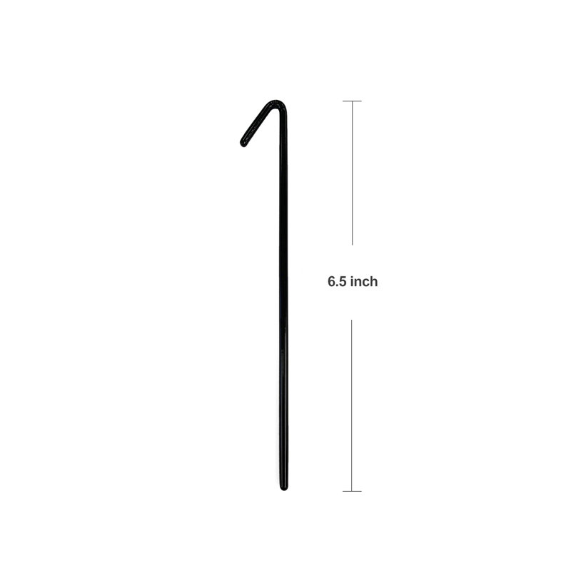 6,5 po. Attaches en aluminium noir