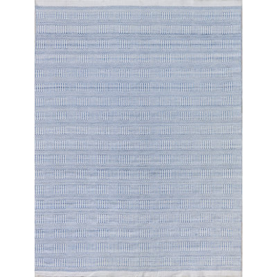 Naples Geometric Area Rug in Light Blue