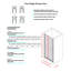 Porte de douche simple battante