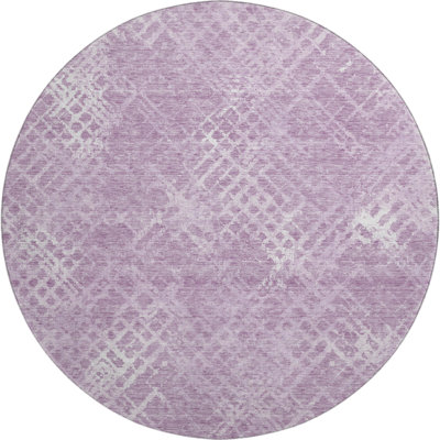 Premium Machine Washable Prisco Lavender Rug