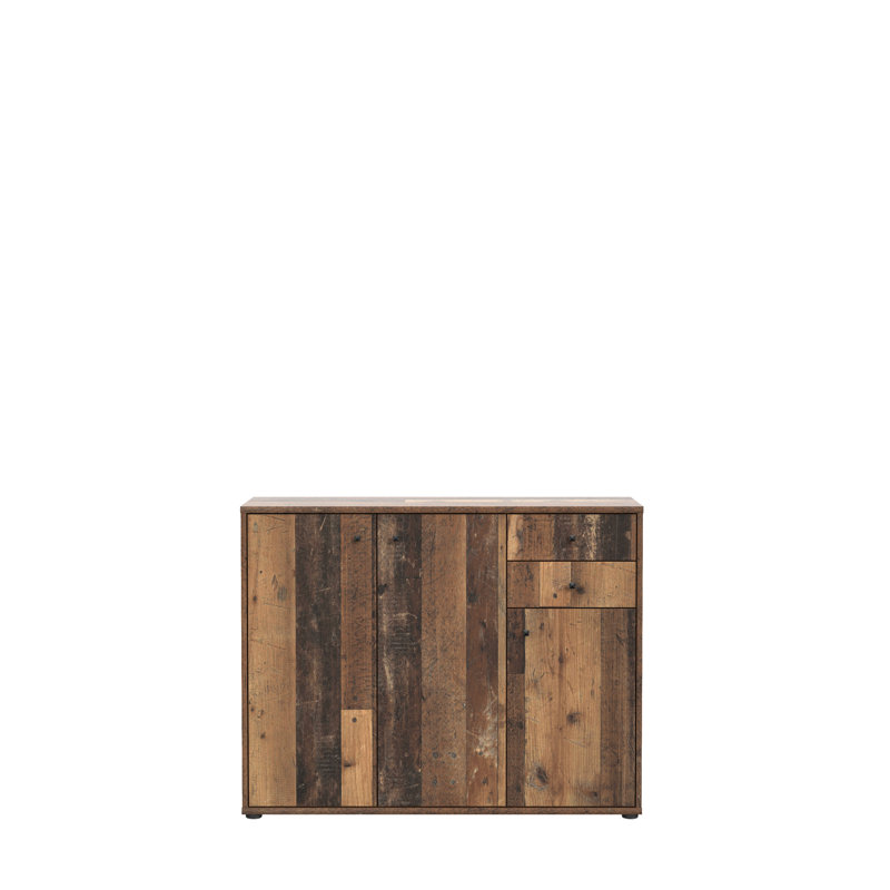 Amandla 108.8cm W 2 - Drawer Chest of Drawers, Old Wood