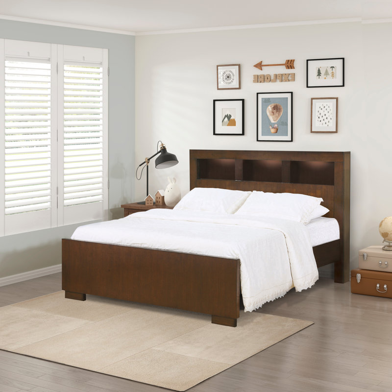 Birkle Bookcase Storage Bed, Queen