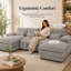 Canapé modulaire en velours côtelé 125 po avec console de rangement-642979496-642979503