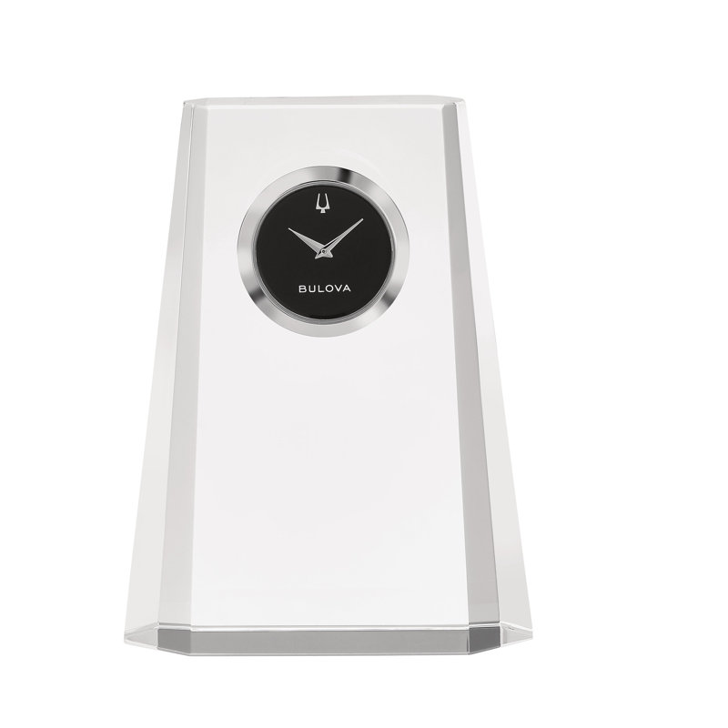 Bulova Paragon Optical Crystal Tabletop Clock, B5020