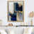 Toile avec cadre flottant or