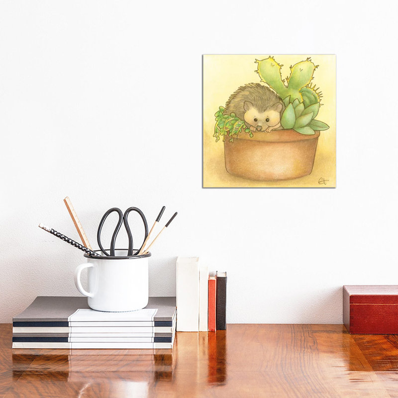 Hedge And Go Seek - Wrapped Canvas Painting, 30.48 cm H x 30.48 cm W