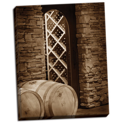 « wine cellars ii », reproduction de photo sur toile tendue