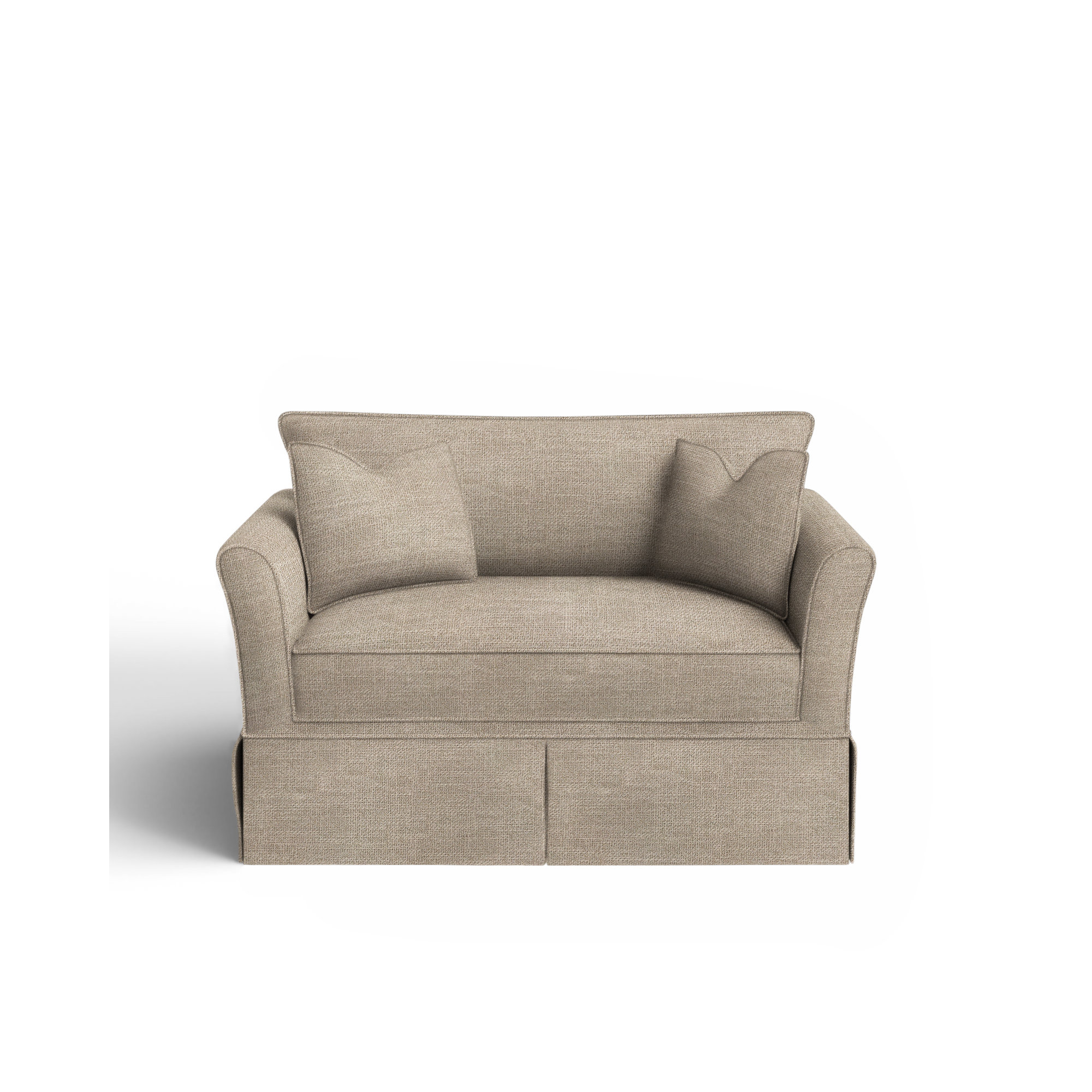 Shelby Upholstered Chair And A Half, Conversation Ivory Basketweave