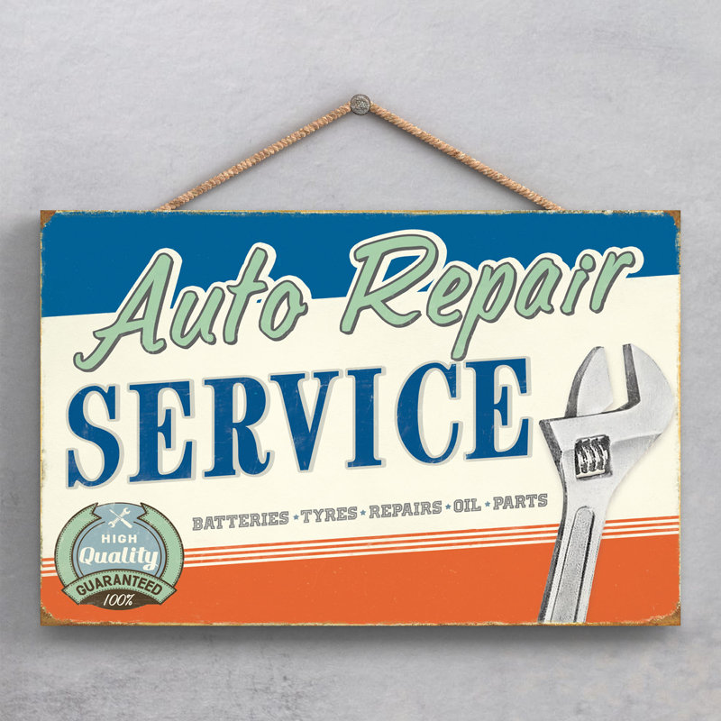 Auto Repair Service - Print on MDF