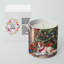 Bougie de Noël parfumée avec support en céramique