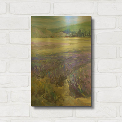 'Lavender' By JD Gold Metal Wall Art, 12" x 16"