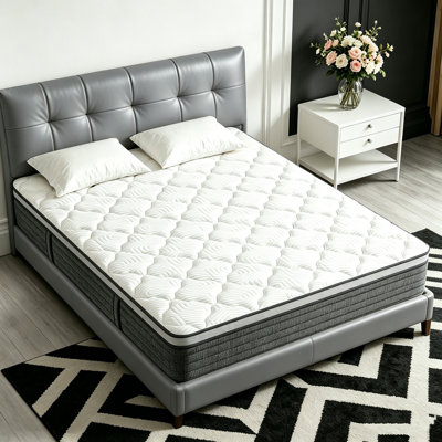 14 Inches Premier Luxury Hybrid Mattress, Gel Memory Foam, Pocket Springs, Medium Firm Mattress
