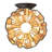 8" Wide Delta Jadestone Wall Sconce