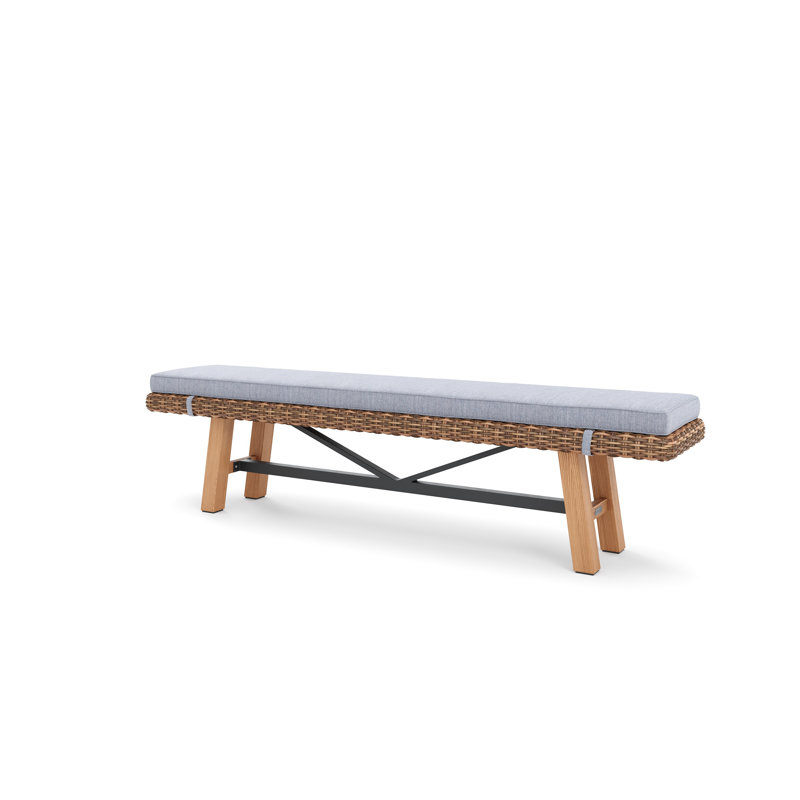 Truss Outdoor Teak Dining Bench