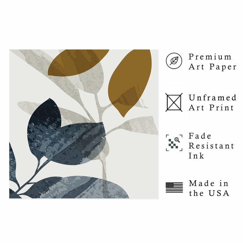 «Botanical Foliage chiffres II», reproduction d'art sans cadre