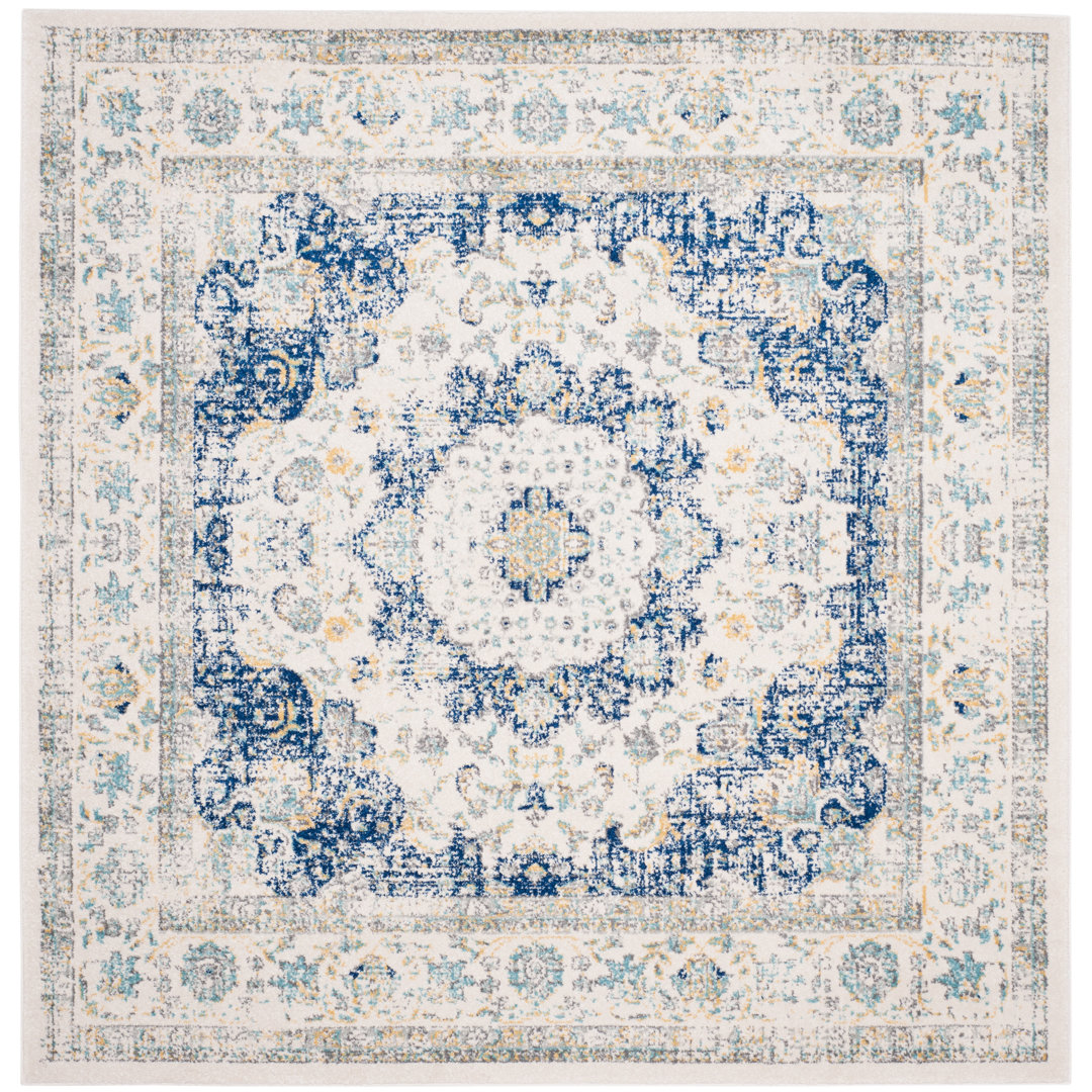 Annette Oriental Ivory/Blue Area Rug Langley Street® Rug
