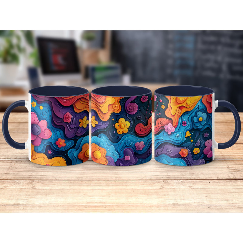 Ceramic Coffee Mug, Navy
