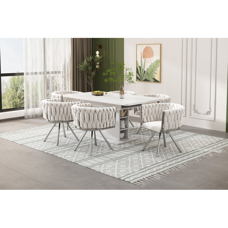 Upholstered Accent Chair, Beige